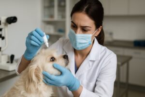 Passo a passo para manipular colírio tacrolimus com segurança em clínicas veterinárias